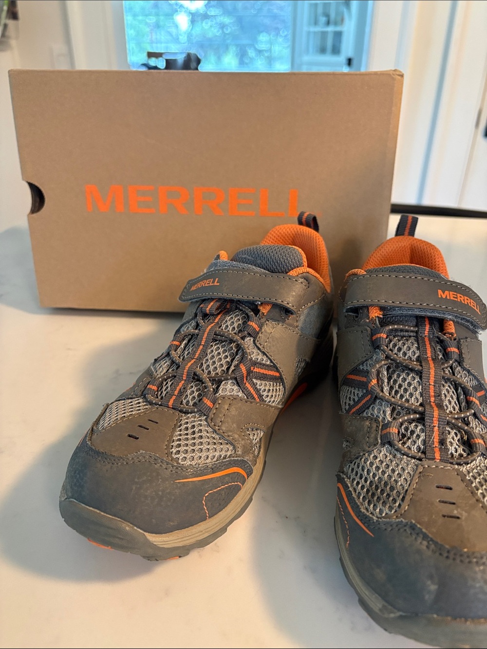 Merrell Kids' Trail Chaser Smoke/Orange 5Y